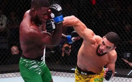 Gabriel Bonfim Stuns Randy Brown with Knockout in UFC Main Event