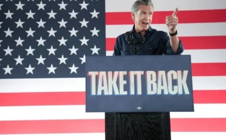 Newsom Celebrates Prop. 50 Win, Criticizes Trump at Texas Rally