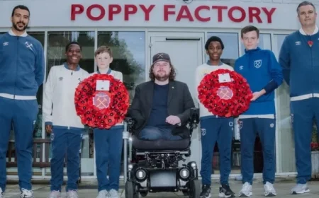 West Ham U12s Explore The Poppy Factory