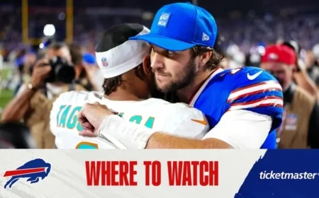 Buffalo Bills vs. Miami Dolphins: Week 10 Broadcast and Streaming Guide