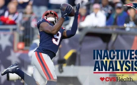 Patriots’ Replacements for Boutte, Stevenson, Elliss Against Bucs on Sunday