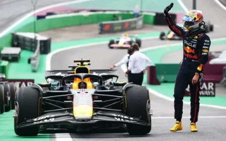 Max Verstappen Begins F1 Brazil GP from Pitlane