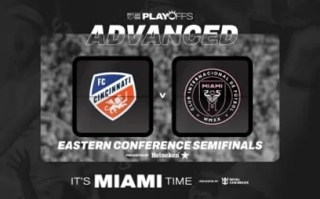 Inter Miami CF Faces FC Cincinnati in Conference Semifinals Showdown