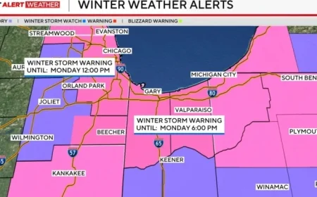 Heavy Snow Forecast Prompts Winter Storm Warning for Chicago Area