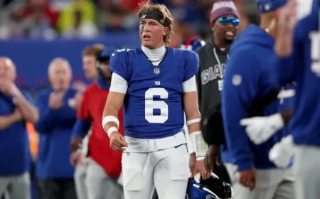 Russell Wilson Joins Giants as QB Amid Jaxson Dart Injury News