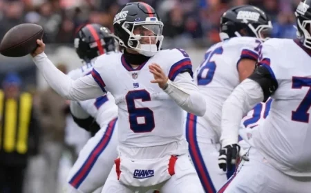 Giants’ Jaxson Dart to Miss Bears Game Due to Concussion