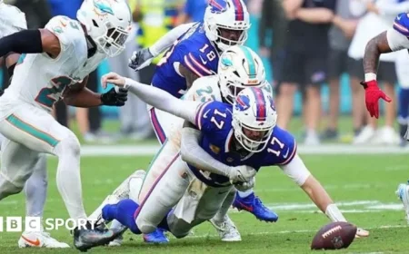 NFL Week 10: Bills Stunned in Miami, Pats and Bucs Exchange Touchdowns