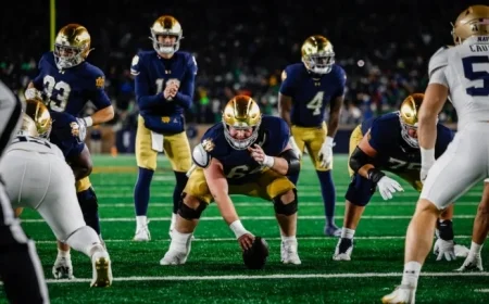 Notre Dame Dominates Navy 49-10 in Commanding Victory