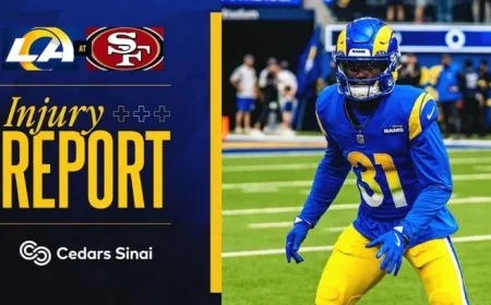 Week 10 49ers Injury Update: Nacua, Williams Play; Whittington Questionable