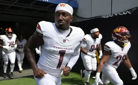 Deebo Samuel’s Week 10 Status: Commanders WR Faces Slow Start