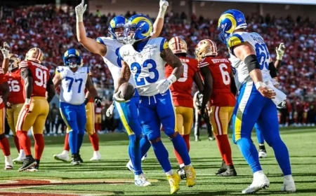 Rams RB Kyren Williams Scores Seventh TD of 2025, Opens Against 49ers