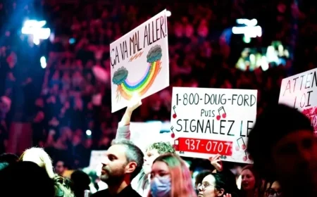 Thousands Rally at Bell Centre to Protest Law 2