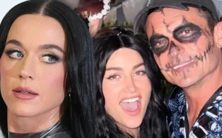 Rachel Lynn Matthews Channels Katy Perry, Poses with Orlando Bloom