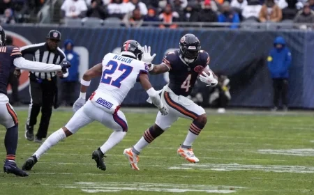 Bears Triumph 24-20 Over Giants: Key Insights from NFL Week 10