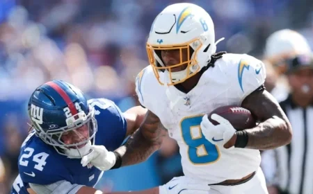 Chargers Receive Unexpected Omarion Hampton Injury Update Ahead of Week 10