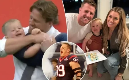J.J. Watt Shares Heartwarming Game with Son on Iconic Texans Field