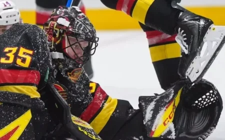 Thatcher Demko to Miss Sunday’s Game Against Visiting Avalanche