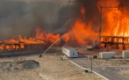 Blazing Fire Consumes Under-Construction Apartment near Lehi’s Point of the Mountain