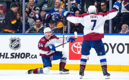 MacKinnon Shines with 5 Points as Avalanche Overtake Canucks in OT