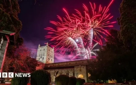 Fireworks Dazzle Gloucestershire with Pudsey Bear Celebration