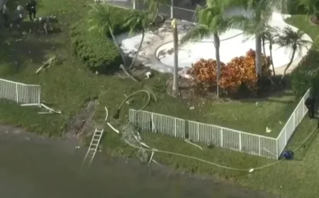 Emergency Crews Address Small Plane Crash in Coral Springs Neighborhood