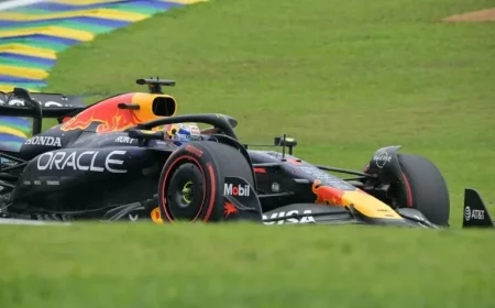 Max Verstappen Yields Brazil GP Lead After Final Pit Stop