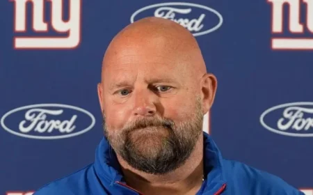 Giants Dismiss Head Coach Daboll Midway Through Fourth Season