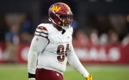 Commanders’ Daron Payne Suspended for Punching Lions Player