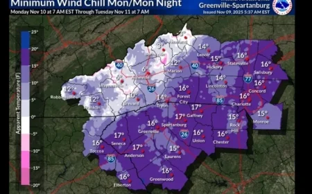 Charlotte Faces Freeze Warning as 16-Degree Wind Chills Loom