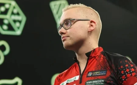 Van der Velde Shines at Grand Slam of Darts Ahead of World Cup Debut