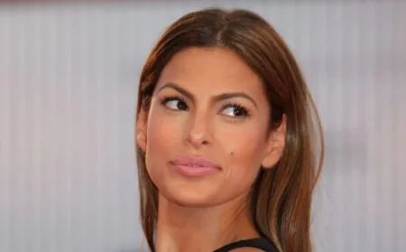 Eva Mendes Adds Mini Christmas Trees for Festive Kitchen Charm