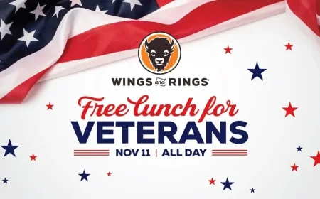 Free Veterans Day meals 2025: National chains offering complimentary food, coffee, and more on Tuesday, Nov. 11
