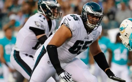 Eagles’ Lane Johnson Exits Packers Game with Ankle Injury