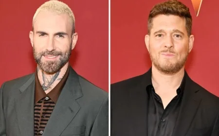 Michael Bublé Supports Adam Levine Months After The Voice Departure