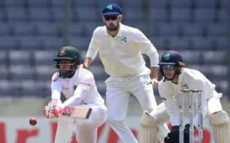 Bangladesh and Ireland Gear Up for Test Cricket Clash in Sylhet