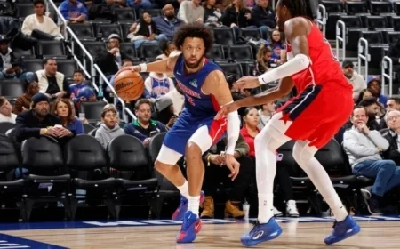 Pistons’ Cunningham Scores 46 on 45 Shots in OT Victory