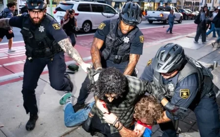 Protesters Clash with Attendees at UC Berkeley’s Turning Point Event