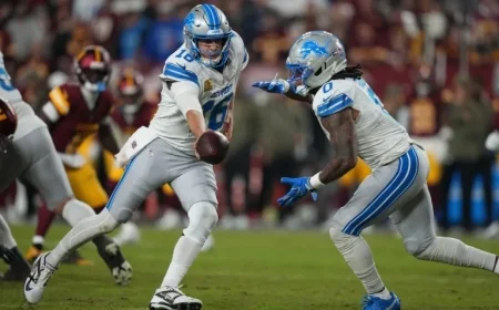 Lions Achieve Historic Offensive PFF Grade in Commanders Victory