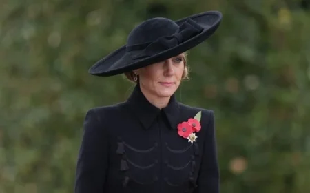 Princess of Wales Dons Royal Rubies and Diamonds on Armistice Day