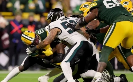 Eagles Predict Josh Jacobs’ Fourth-and-1 Play