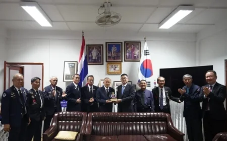 LIG Nex1 Honors Thai Korean War Veterans