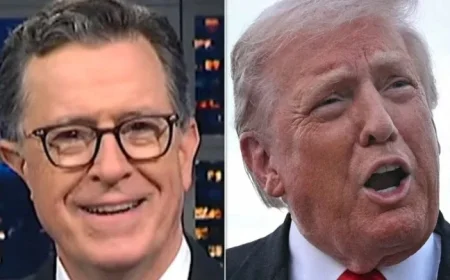 Stephen Colbert Highlights Awkward Moment in Trump’s TV Appearance
