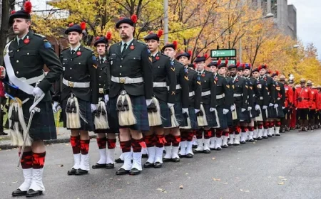 Montreal Remembrance Day Ceremony Honors Canadian Veterans