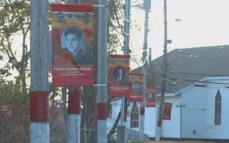 Dominion Honors Veterans with Street Lined Banners