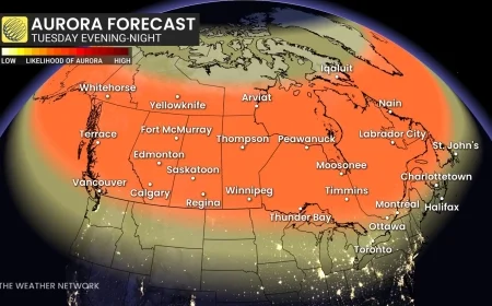 Northern Lights Forecast Tonight: Where and When to See the Aurora Borealis