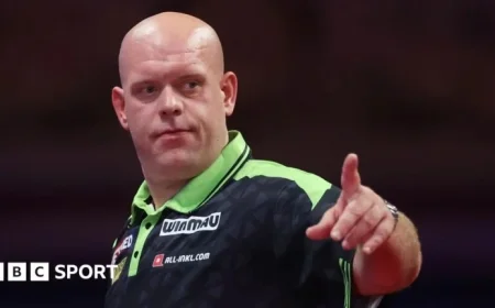 Michael van Gerwen Triumphs Over Gary Anderson in 2025 Grand Slam of Darts
