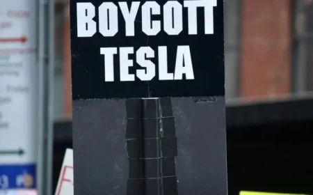 Activists Protest Tesla Over Musk’s Controversial New Pay Package