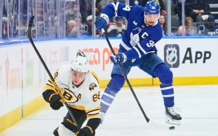 Berube Separates Matthews, Nylander for Maple Leafs-Bruins Clash