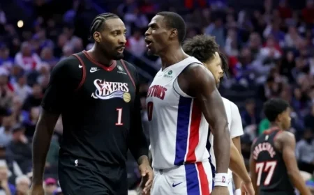 Sixers Evaluate Andre Drummond’s Late 3-Point Effort in Pistons Loss