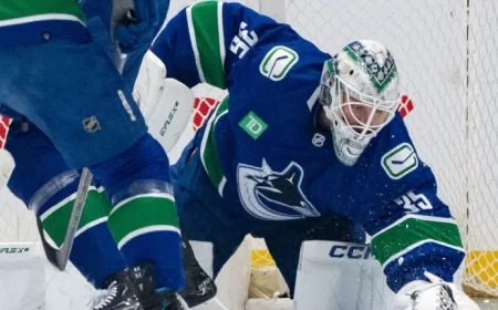 Canucks Goalie Thatcher Demko Exits Game Against Jets